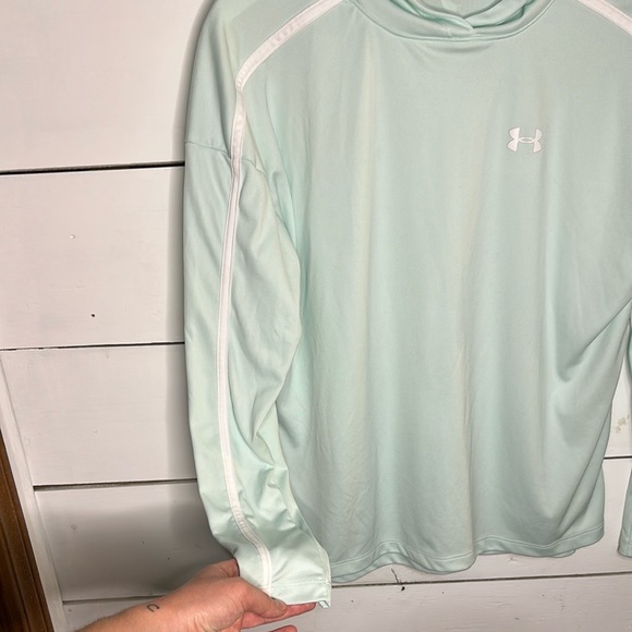 Under Armour Womens HeatGear Tech Training Long Sleeve Hooded Top - Small - Picture 4 of 8